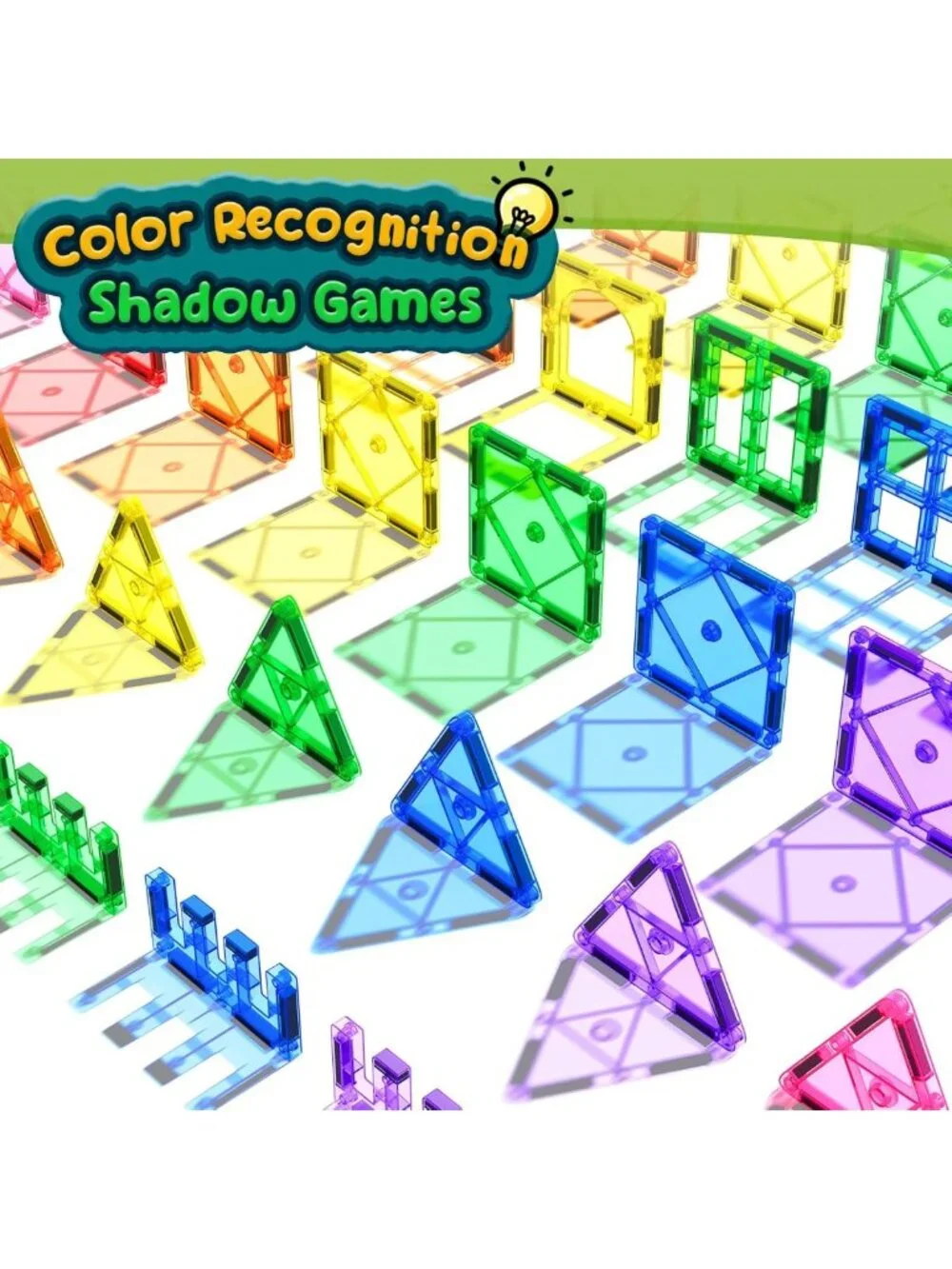 Magnetic Building Tiles for Kids 3-12 | STEM Educational Sensory Toys, Outdoor